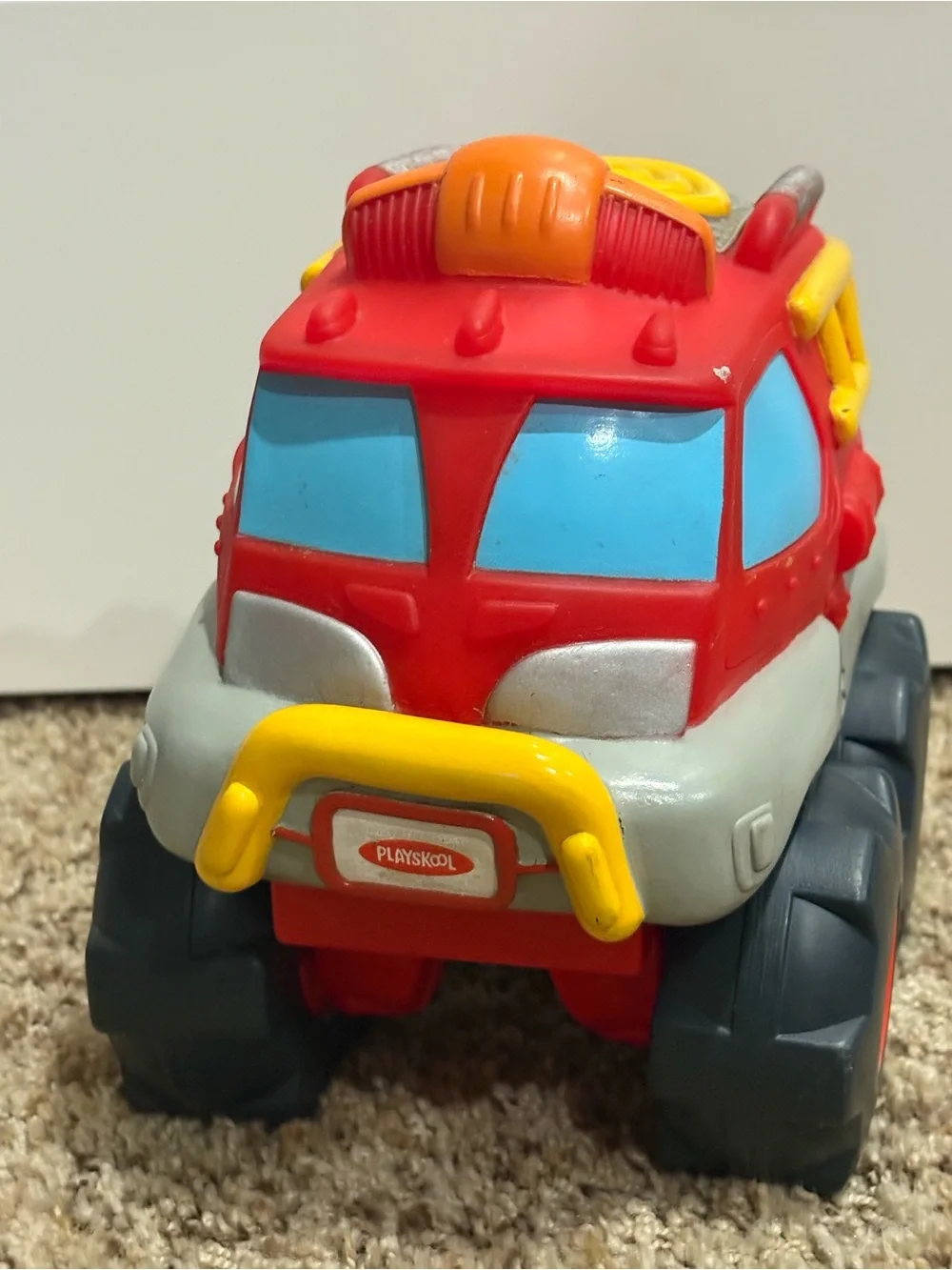 Playskool Red & Gray Rescue Truck Toy - working sounds!